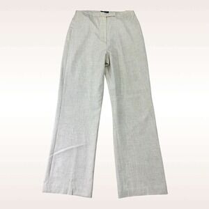 Larry Levine Pants Womens 29x31 Beige Heathered Flare Lined‎ Stretch Trousers